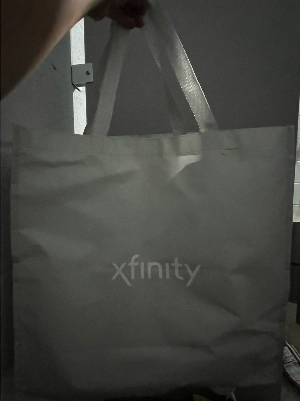 Xfinity Branded White Tote Bag - Reusable Women's Tote